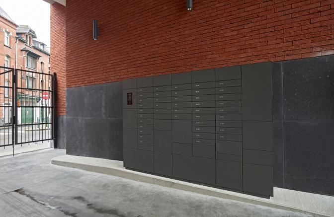 eSafe Wall pakketbrievenbus ensemble Meyers Hennau Brussel